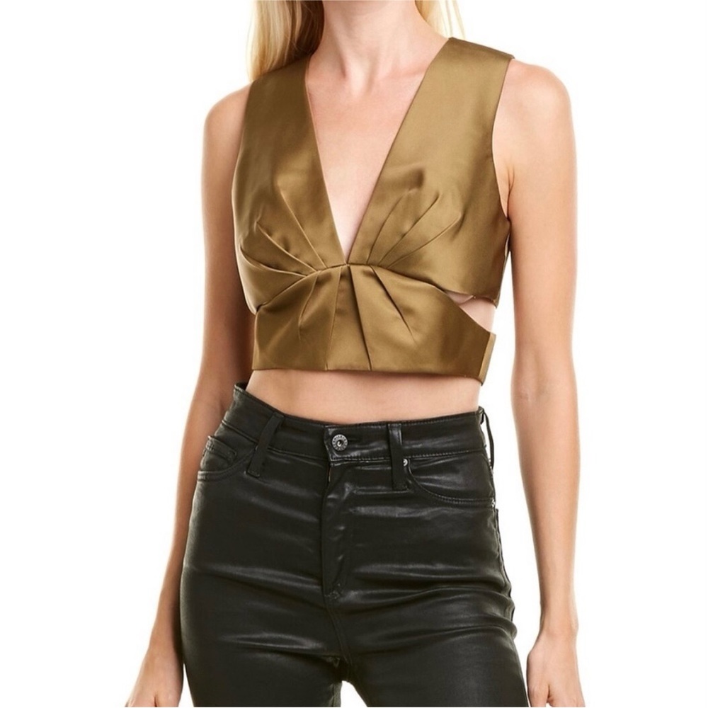 AMUR Gold Sleeveless Blouse